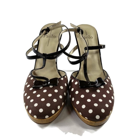 Linea Paolo Womens T Strap Sandals Coffee - Picture 3 of 8